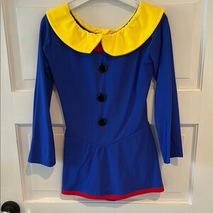 Girls Madeline Blue and Yellow Long Sleeve skate dress